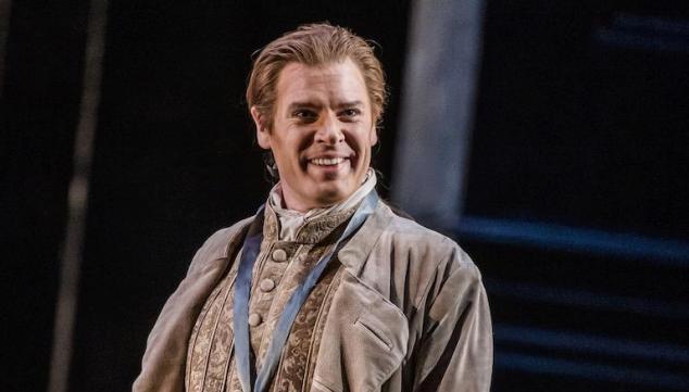 Benjamin Hulett, cheerful tenor, at the Royal Opera House. Photo: Tristram Kenton