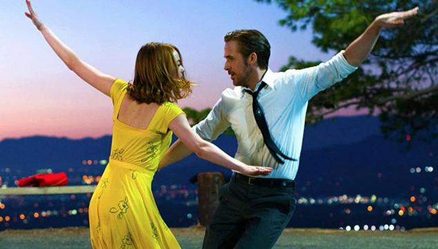 Emma Stone and Ryan Gosling in La La Land, Netflix