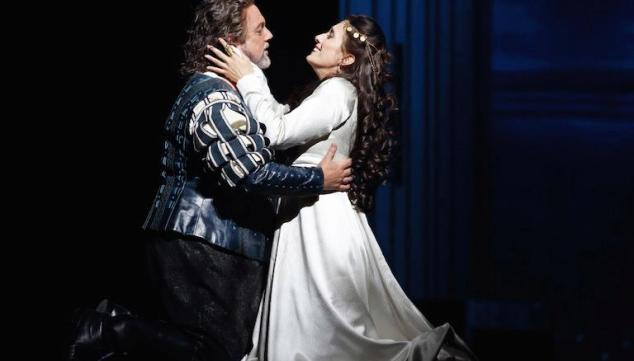 Gregory Kunde in the title role and Ermonela Jaho as Desdemona in Otello. Photo: Catherine Ashmore