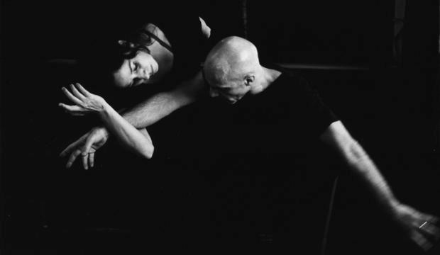 Russell Maliphant and Dana Fouras in rehearsal, photo Nicola Bensley