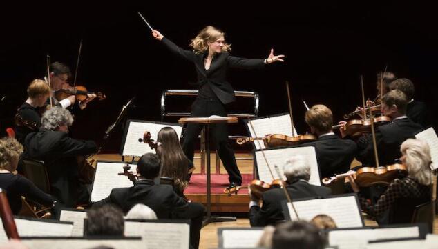 Dynamic conductor Mirga Gražinytė-Tyla gives one of the dozens of London Beethoven concerts marking 250 years since the composer's birth. Photo: Benjamin Ealovega