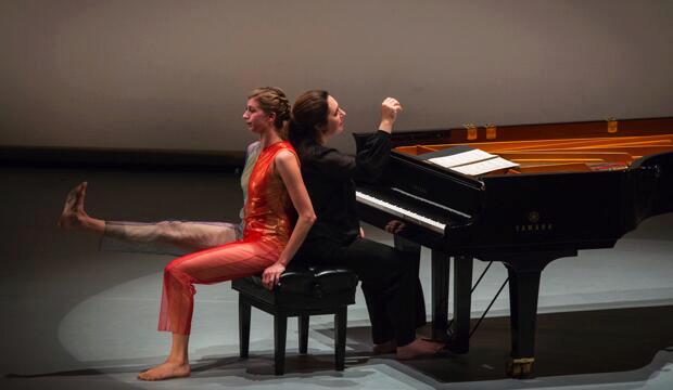 New Work for Goldberg Variations, Lindsey Jones & Simone Dinnerstein. Image: Marina Levitskaya