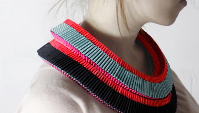 Emma Calvert, Layered Neon Neckpieces at Dazzle