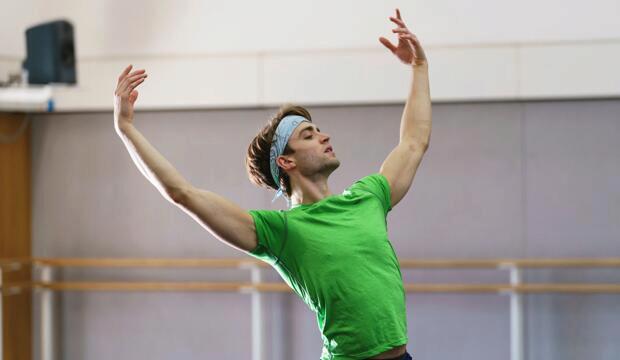 Matthew Ball in rehearsal © ROH 2018. Photo: Bill Cooper