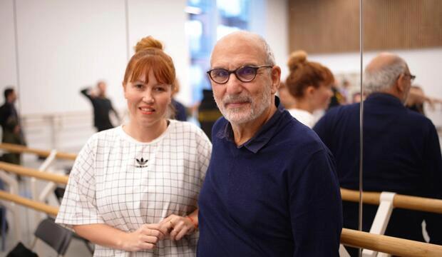 Kate Prince and Alan Yentob, BBC Studios. Photo: Jim Ashcroft