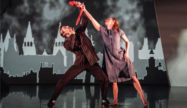 Matthew Bourne's The Red Shoes, Ashley Shaw as Victoria Page, Glenn Graham as Grischa Ljubov. Photo: Johan Persson