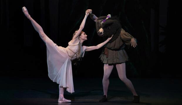 NYCB Sara Mearns and Preston Chamblee in A Midsummer Night's Dream.  Photo: Erin Baiano