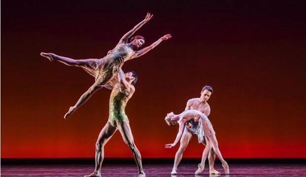 Artists of the Royal Ballet in Christopher Wheeldon's Within the Golden Hour ©ROH 2019 Photo: Tristram Kenton