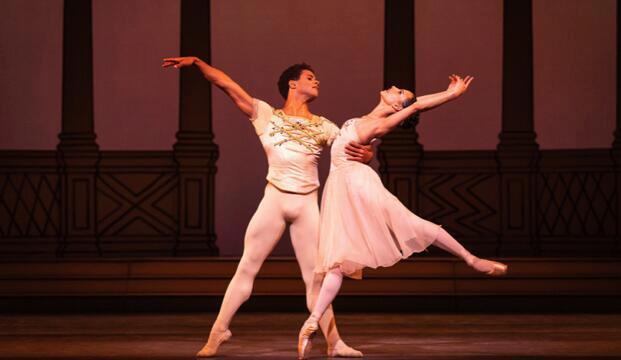 Marcelino Sambé and Francesca Hayward in Ashton's Rhapsody. Photo by Helen Maybanks ROH