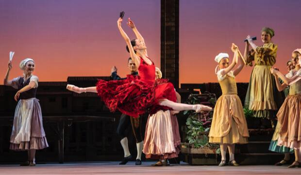 Momoko Hirata as Kitri in BRB's Don Quixote.  Photo: Johan Persson