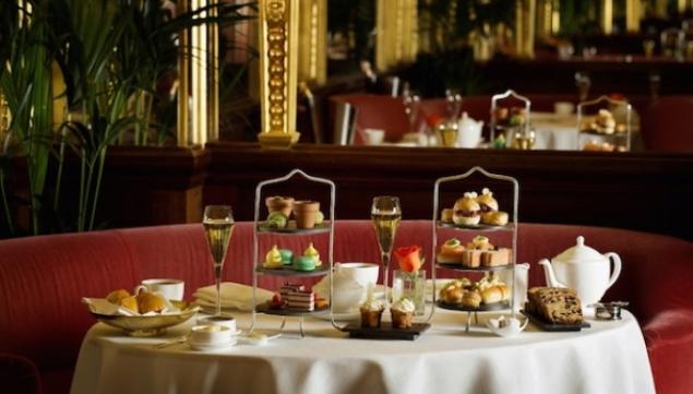 Afternoon Tea spread at the Oscar Wilde Lounge