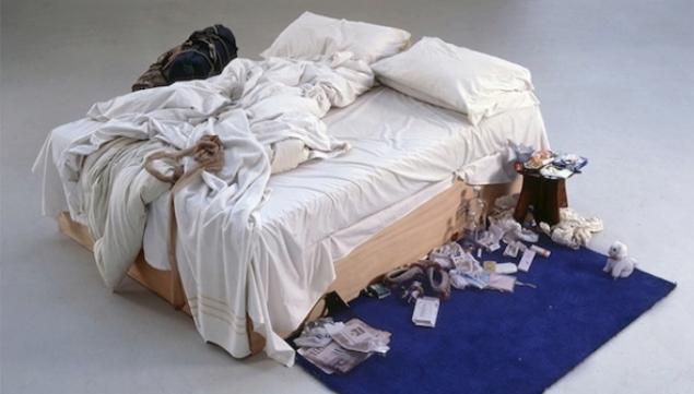 Tracey Emin My Bed 1998© Tracey Emin. All rights reserved, DACS 2014 Photo credit: Courtesy The Saatchi Gallery, London / Photograph by Prudence Cuming Associates Ltd 