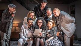 Hopes are high when a will is read in Gianni Schicchi at Grange Park Opera. Photo: Marc Brenner