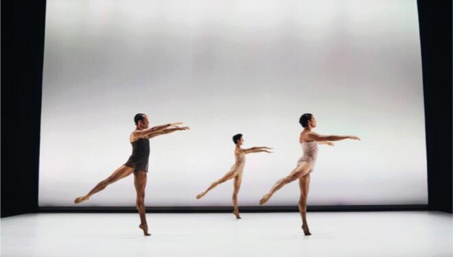 Joseph Sissens, Caspar Lench, Francisco Serrano in Wayne McGregor's Chroma, Legacy © 2024 Ian Hippolyte