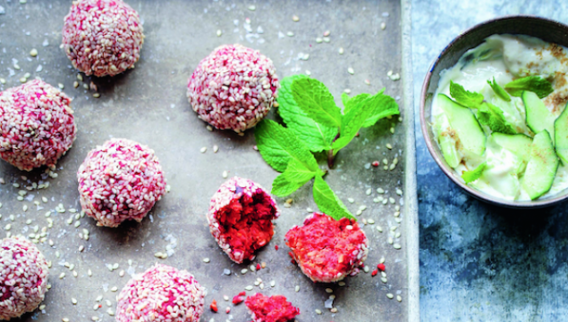 Healthy detox recipe: beetroot falafel 