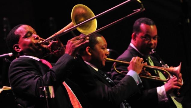 Wynton Marsalis with JALC Orchestra  2009, by Frank Stewart