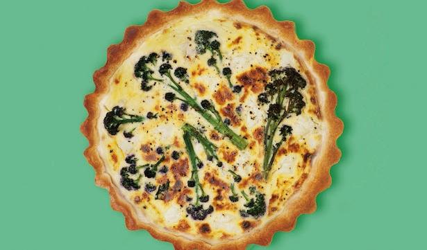 Goat's Cheese and Broccoli Quiche recipe