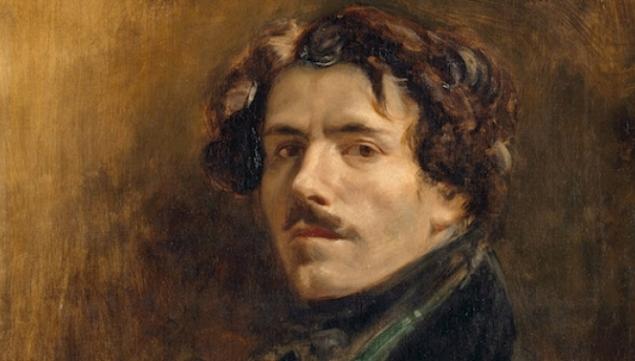 Self Portrait Eugène Delacroix, artist, about 1837, National Gallery London, courtesy Musée du Louvre Paris