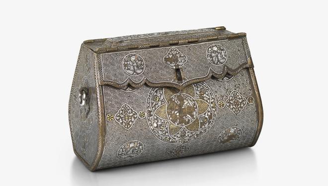 Bag, Mosul, northern Iraq, 1300-1330.  © The Courtauld Gallery, London