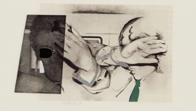  London Original Print Fair 2016 Richard Hamilton Swingeing London 67 (f) 1968–9 © The estate of Richard Hamilton License this image