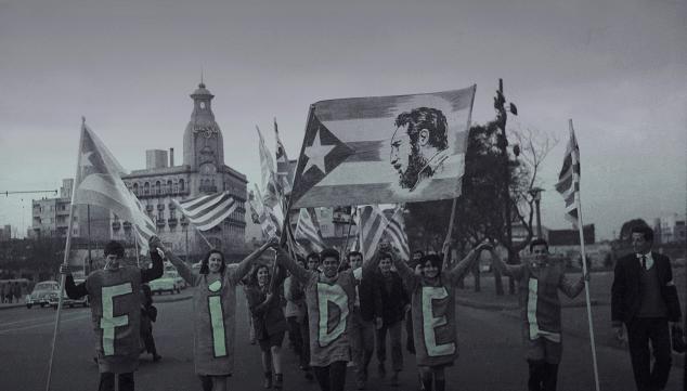 Demonstration in favour of communism, Montevideo,  Uruguay, 1964  El Popular Private Collection Reproduction  Authorized by Aurelio González and Centro de Fotografía