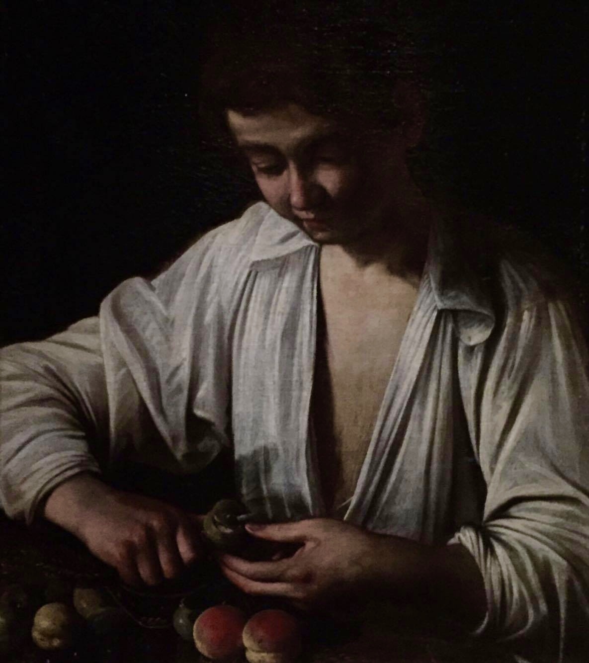 Caravaggio, 'Boy peeling Fruit', 1592-3