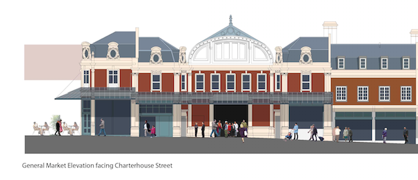 Part of Burrell, Foley & Fisher's Save Britain's Heritage scheme for Smithfield Market