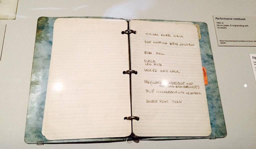 Rauschenberg, Performance Notebook, 1963-9