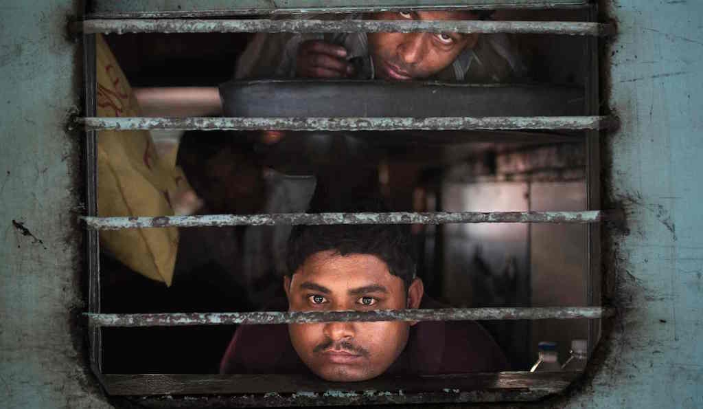 On the train, Jaipur, Rajasthan, India. Category: people