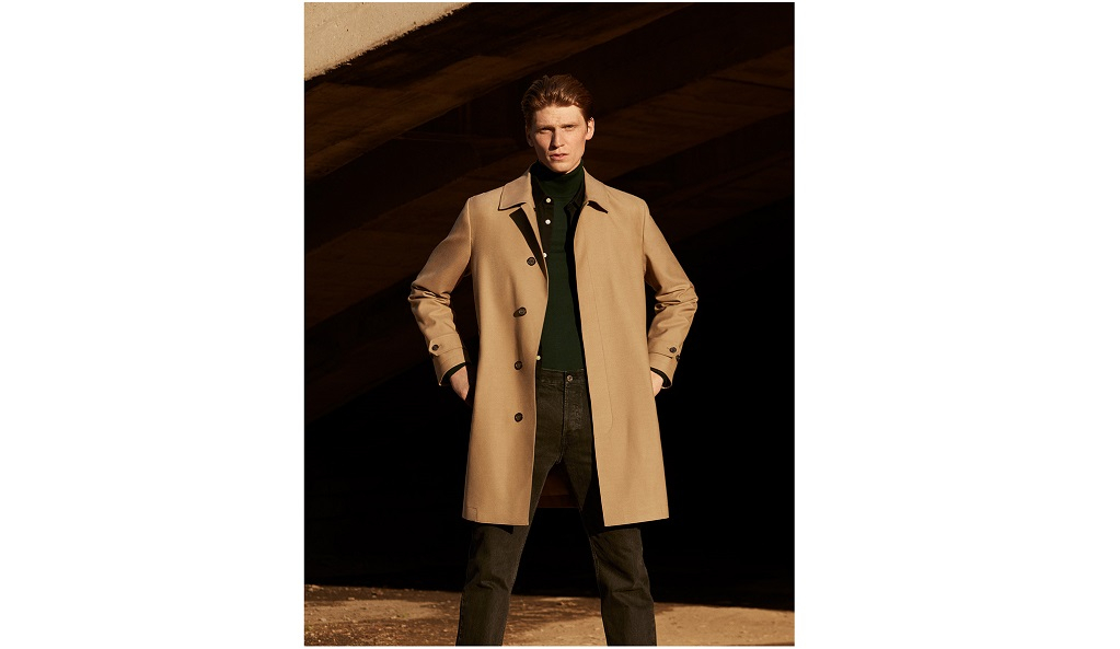 Trench-style coat