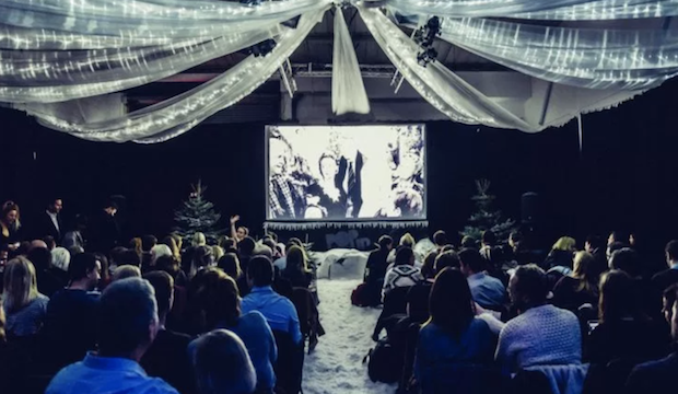 Cinema in the Snow: Pop Up Screens 