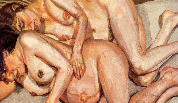 Lucian Freud, Annie & Alice, 1975