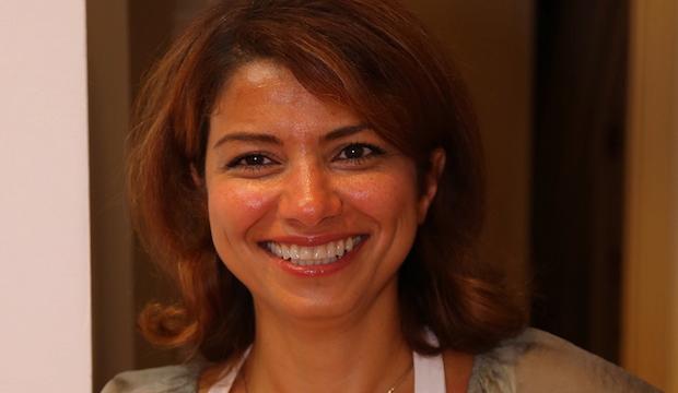 The Persian chef at gorgeous Neal's Yard Cafe: Bita Fallah at Jacob The Angel