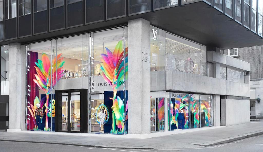 Sarah Crowner's Art Lights Up The Renovated Louis Vuitton Store On