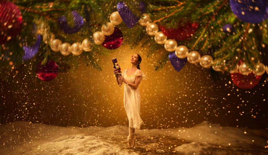 ENB's Nutcracker. Dancer Ivana Bueno. Photo © Jason Bell. Creative Direction Charlotte Wilkinson Studio